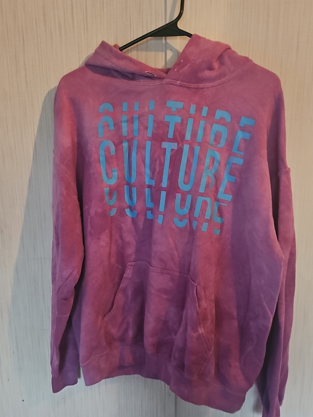 Men's Purple 'CULTURE' Graphic Hoodie Sweater